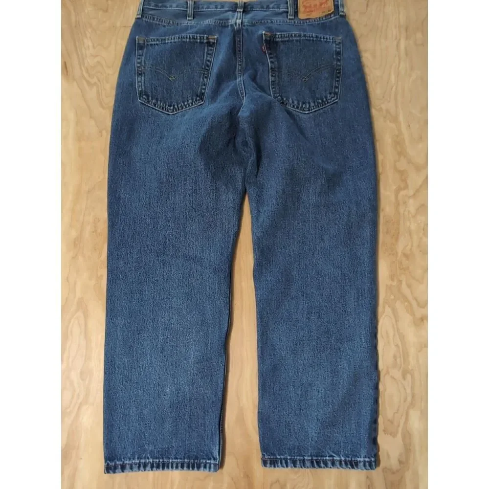 Levi Strauss 550‎ Regular Mens Straight Leg Blue Jeans Size 38x30